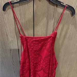 Abercrombie Burgundy Lace tank